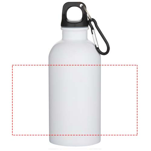Oregon 400 ml sublimation RCS recycled single wall stainless steel water bottle with carabiner 4