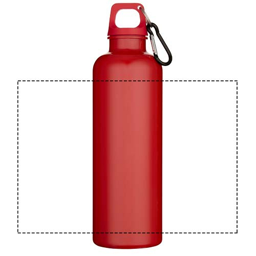 Oregon 750 ml solid colour RCS recycled plastic water bottle with carabiner 4