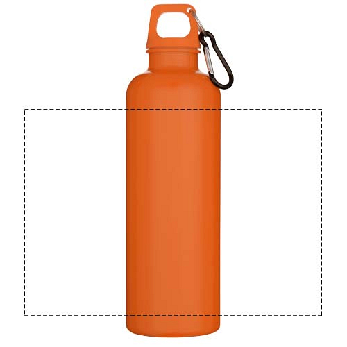 Oregon 750 ml solid colour RCS recycled plastic water bottle with carabiner 4