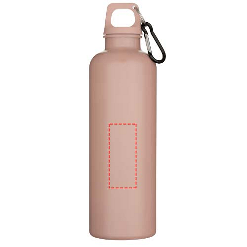 Oregon 750 ml solid colour RCS recycled plastic water bottle with carabiner 4