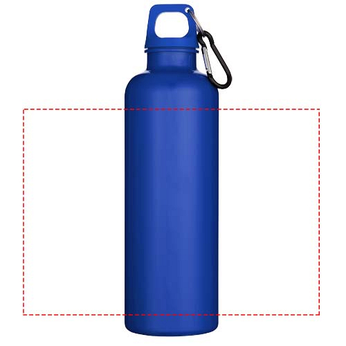 Oregon 750 ml solid colour RCS recycled plastic water bottle with carabiner 4