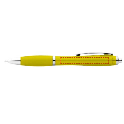 Nash ballpoint pen with coloured barrel and grip (black ink) 4