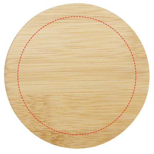 Leona 350 ml glass cup with bamboo lid 4
