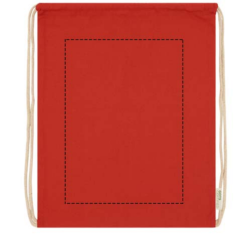 Orissa 100 g/m² organic cotton drawstring bag 5L 3
