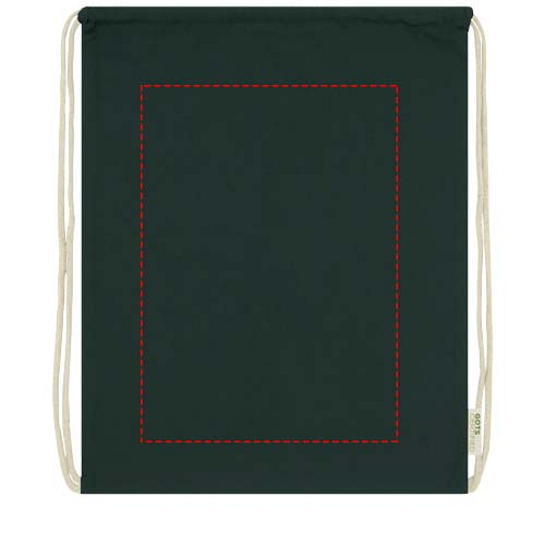 Orissa 100 g/m² organic cotton drawstring bag 5L 3