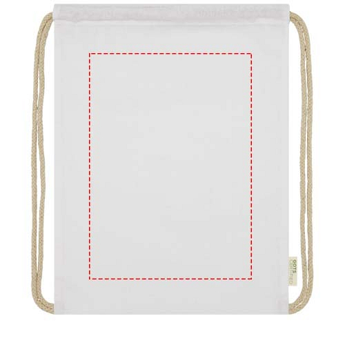 Orissa 140 g/m² organic cotton drawstring bag 5L 4