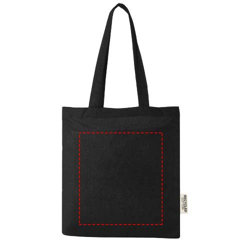 Madras 140 g/m2 GRS recycled cotton tote bag 7L 4