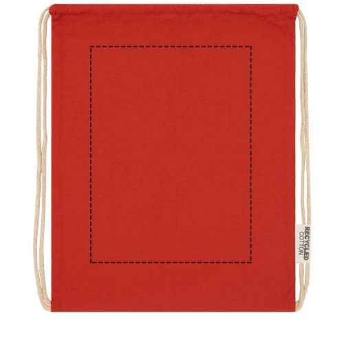 Oregon 140 g/m² GRS recycled cotton drawstring bag 3