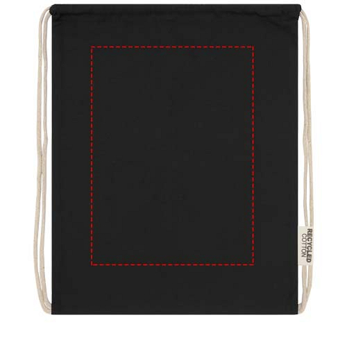 Oregon 140 g/m² GRS recycled cotton drawstring bag 4