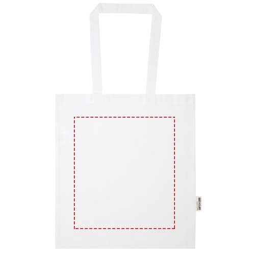 Madras Blend 140 g/m² GRS recycled cotton tote bag 7L 4