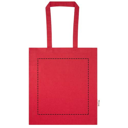 Madras Blend 140 g/m² GRS recycled cotton tote bag 7L 4