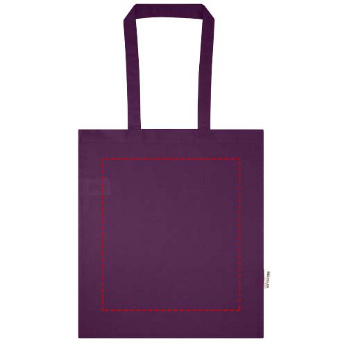 Madras Blend 140 g/m² GRS recycled cotton tote bag 7L 4