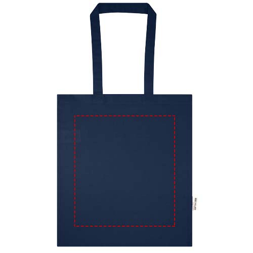 Madras Blend 140 g/m² GRS recycled cotton tote bag 7L 4