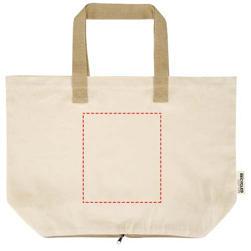 Sierra 140 g/m² GRS recycled foldable cotton tote bag 7L 4