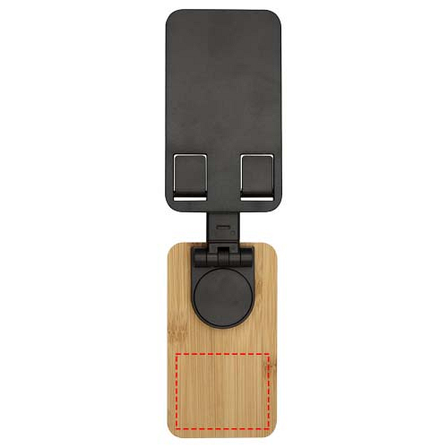 Alfirk recycled plastic foldeable desk phone stand with bamboo details 4