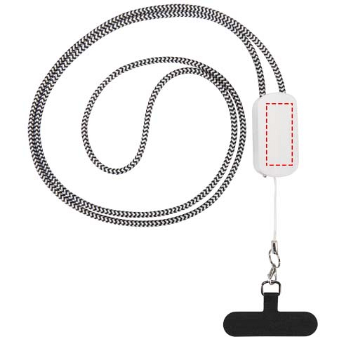 Anser recycled plastic smartphone lanyard with 27W 5-in-1 built-in cable 4