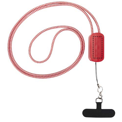 Anser recycled plastic smartphone lanyard with 27W 5-in-1 built-in cable 4