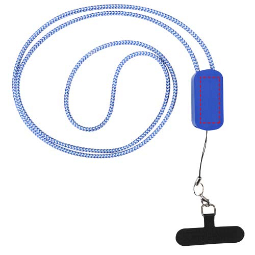 Anser recycled plastic smartphone lanyard with 27W 5-in-1 built-in cable 4