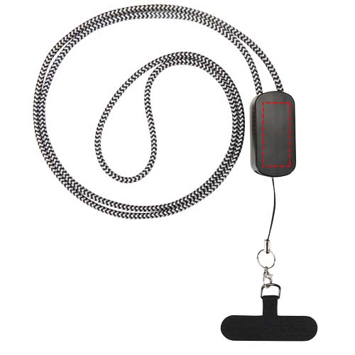 Anser recycled plastic smartphone lanyard with 27W 5-in-1 built-in cable 4