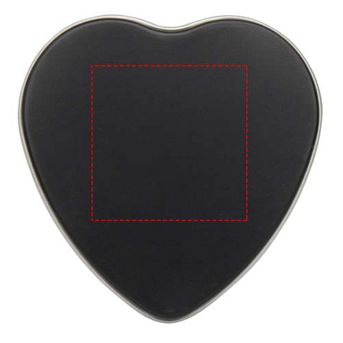 Blissful heart-shaped tin candle with vanilla aroma 4