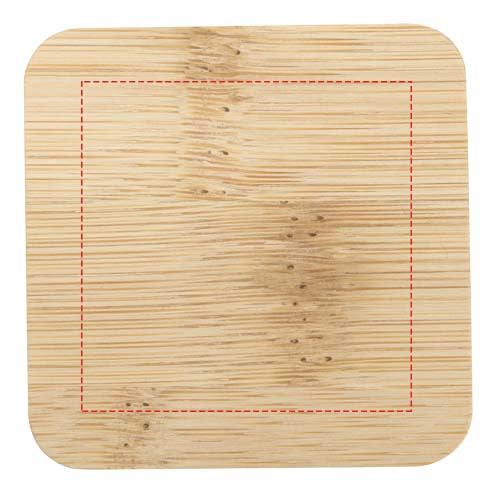 Ambra square glass candle with bamboo lid 4