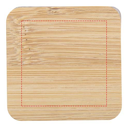 Ambra square glass candle with bamboo lid 4