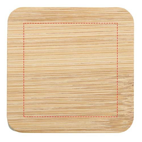 Ambra square glass candle with bamboo lid 4