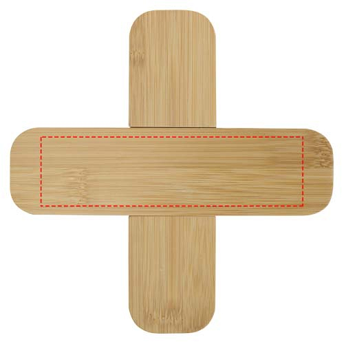 Croc bamboo trivet - large 3