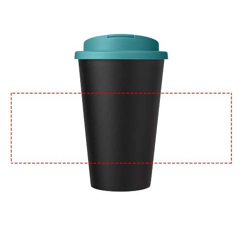 Americano® Eco 350 ml recycled tumbler with spill-proof lid 4