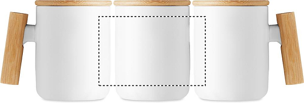 Cana portelan + capac 380 ml 2