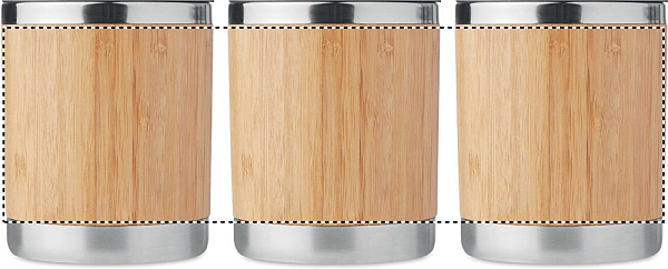 Pahar, perete de bambus 250ml 2