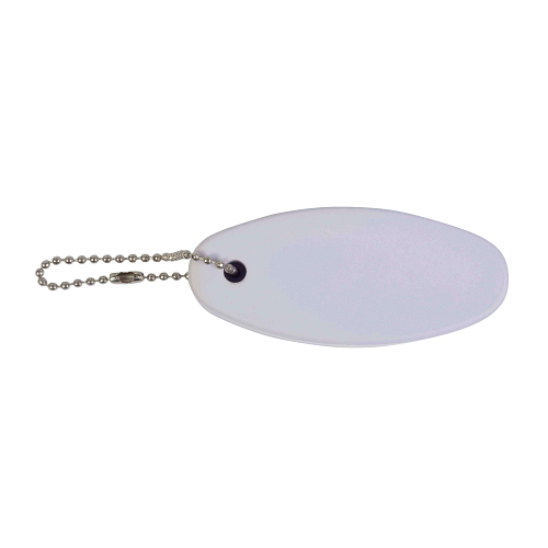 Oval floating pu key ring 2