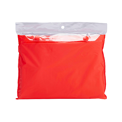 Water-resistant pvc (400 g) poncho, supplied in a bag. one size 3