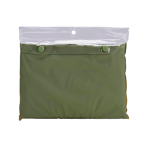 Water-resistant pvc (400 g) poncho, supplied in a bag. one size 3