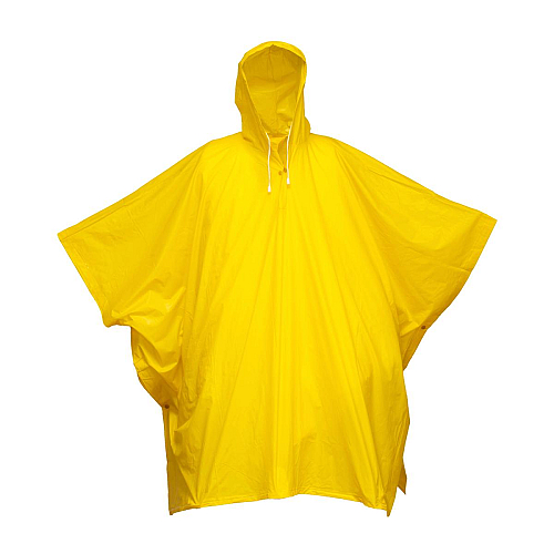 Water-resistant pvc (400 g) poncho, supplied in a bag. one size 1