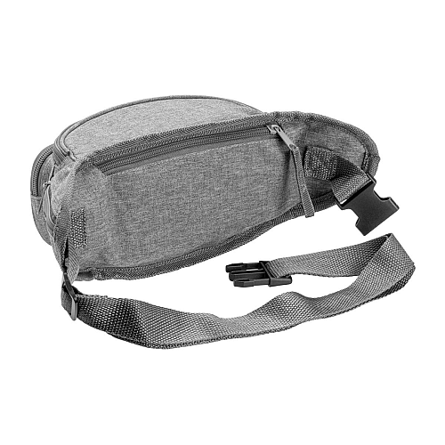 600d polyester 5-pocket waist bag with adjustable waist strap and clip closure 3