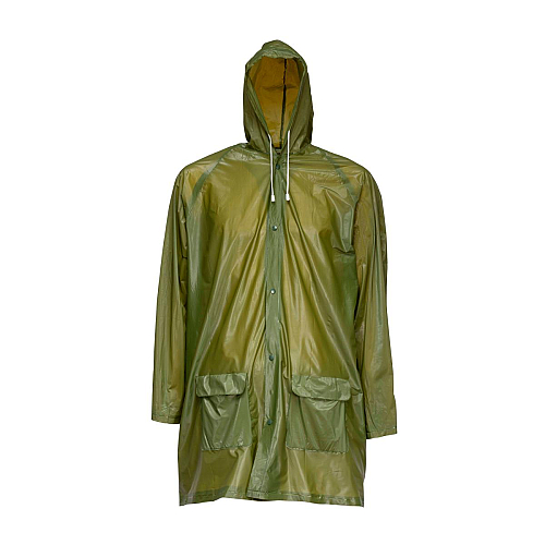 Embossed pvc (200 g) raincoat, supplied in a pocket-sized bag. one size 1