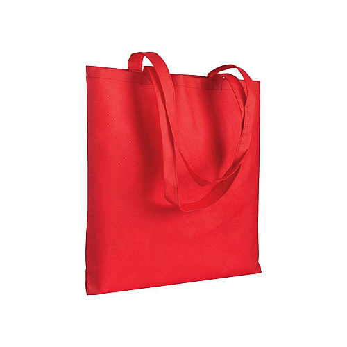 Stitched 80 g/m2 non-woven fabric shopping bag, long handles 1