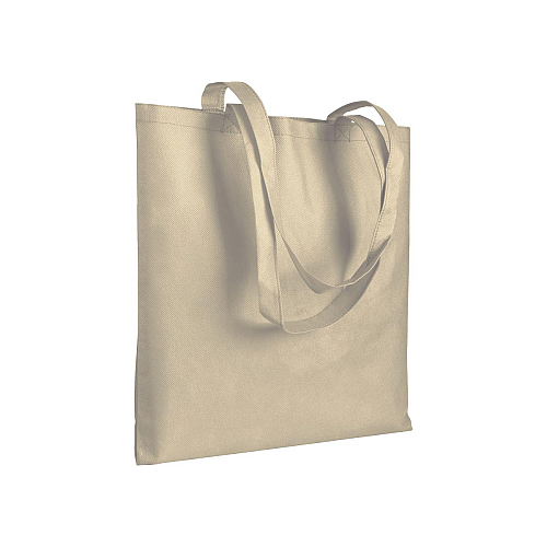 Stitched 80 g/m2 non-woven fabric shopping bag, long handles 1