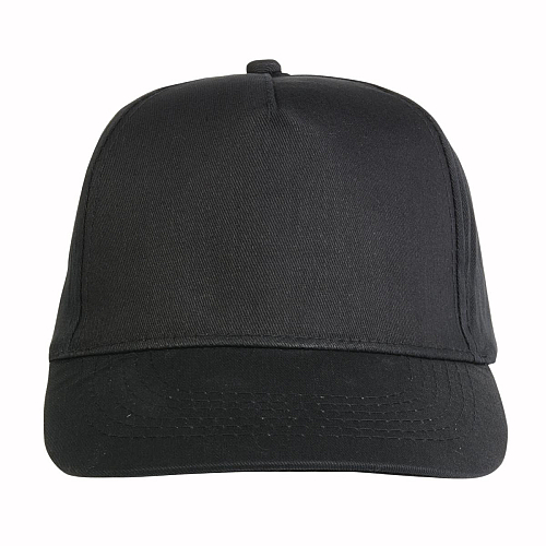 Cotton 5-panel cap with 2 mm-thick visor, embroidered eyelets and adjustable velcro strap 2