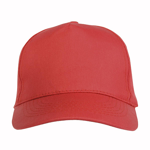 Cotton 5-panel cap with 2 mm-thick visor, embroidered eyelets and adjustable velcro strap 2