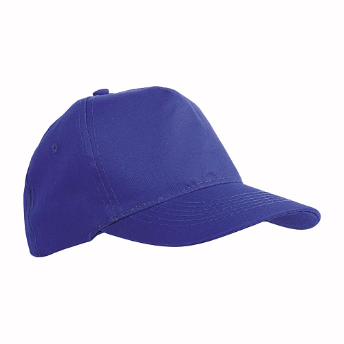 Șapcă din Bumbac cu 5 Panele, Cozoroc de 2 mm, Orificii Brodate și Curea cu Velcro Ajustabilă 1