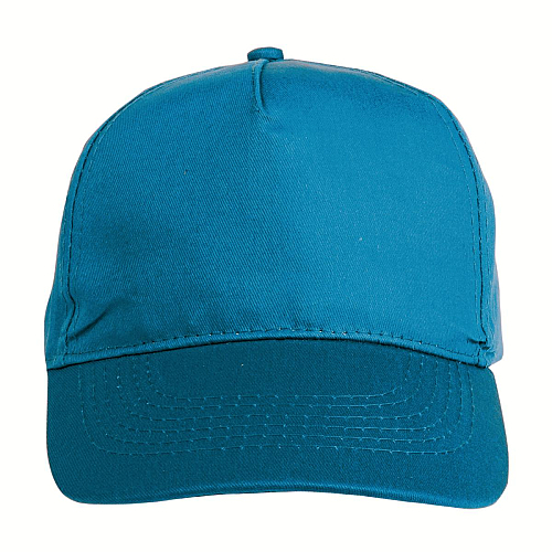 Cotton 5-panel cap with 2 mm-thick visor, embroidered eyelets and adjustable velcro strap 2