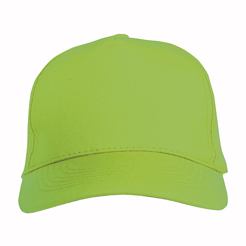 Cotton 5-panel cap with 2 mm-thick visor, embroidered eyelets and adjustable velcro strap 2