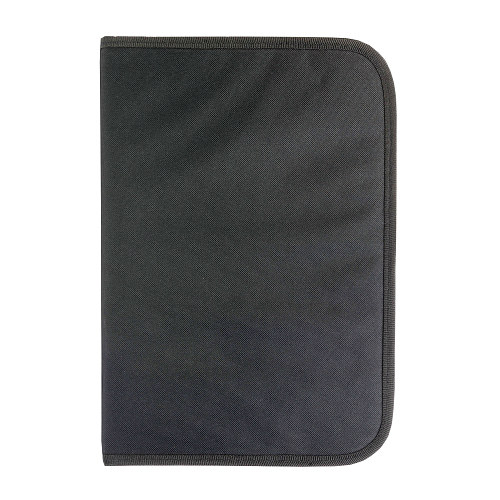 600d polyester brief folder with zip closure, 6 inside compartments 1