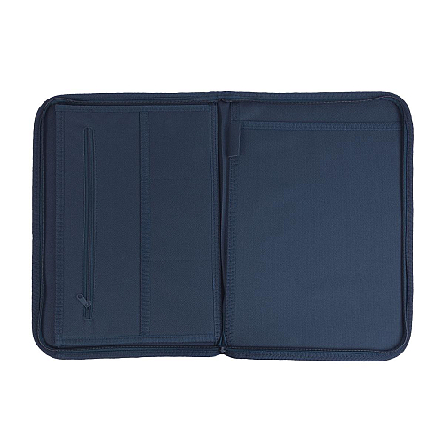 600d polyester brief folder with zip closure, 6 inside compartments 2