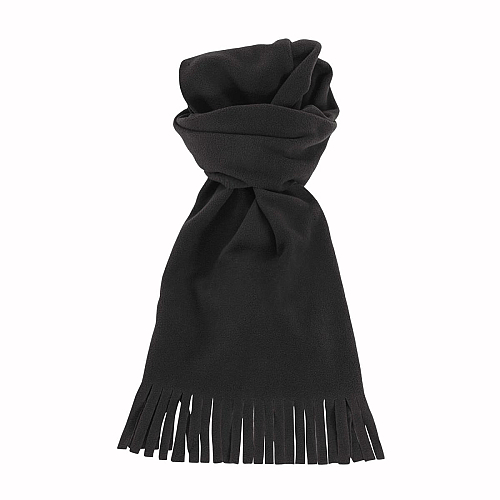 Fleece scarf with tassels 1