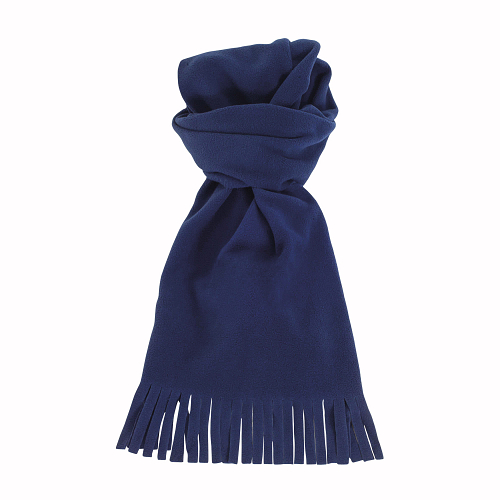 Fleece scarf with tassels 1