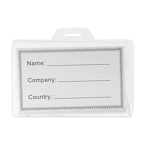 Pvc transparent badge holder 1