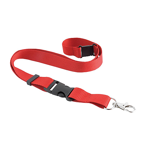 Lanyard with snap hook, safety release and key release clasps 1